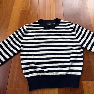 Zara Classic Striped Crewneck Sweater